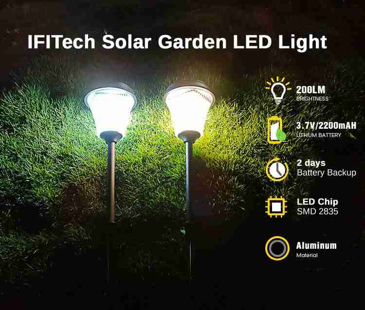 IFITech Outdoor Decorative Waterproof Solar Garden Designer Light