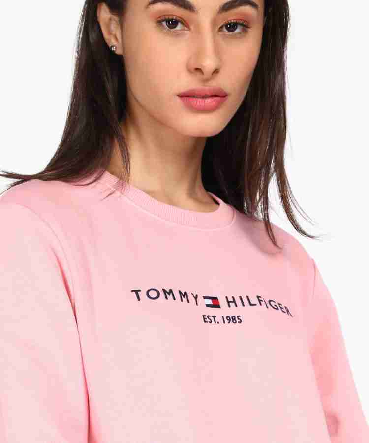 TOMMY HILFIGER Full Sleeve Solid Women Sweatshirt - Buy TOMMY