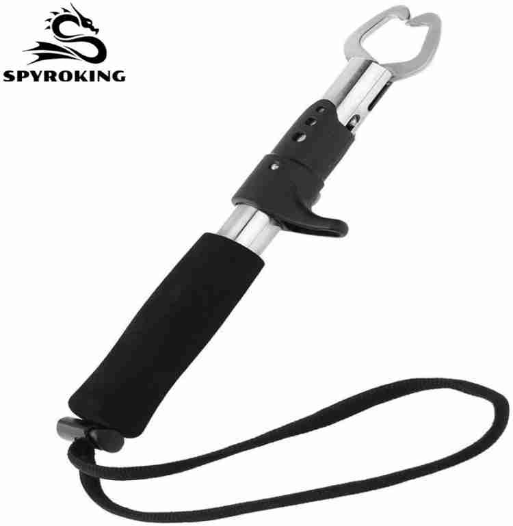 SPYROKING SKA4 Portable Fishing Lock Spring Loaded Fish Lip Gripper Grabber  Tool Carbon Steel Fish Mouth Opener
