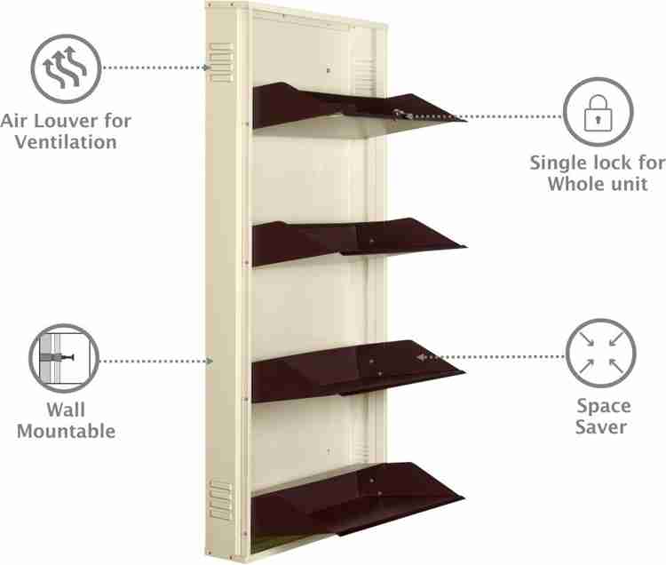 Flipkart Perfect Homes Studio Milo Wall Mounted Metal Shoe Rack Price in India Buy Flipkart Perfect Homes Studio Milo Wall Mounted Metal Shoe Rack online at Flipkart