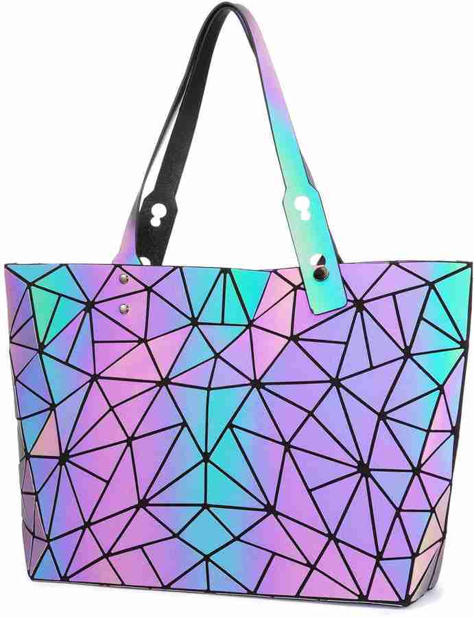 Flipkart MOUSETRAPS Geometric Luminous Purses and Handbags for Women Holographic Reflective Crossbody Bag Wallet Shoulder Bag Shoulder Bag