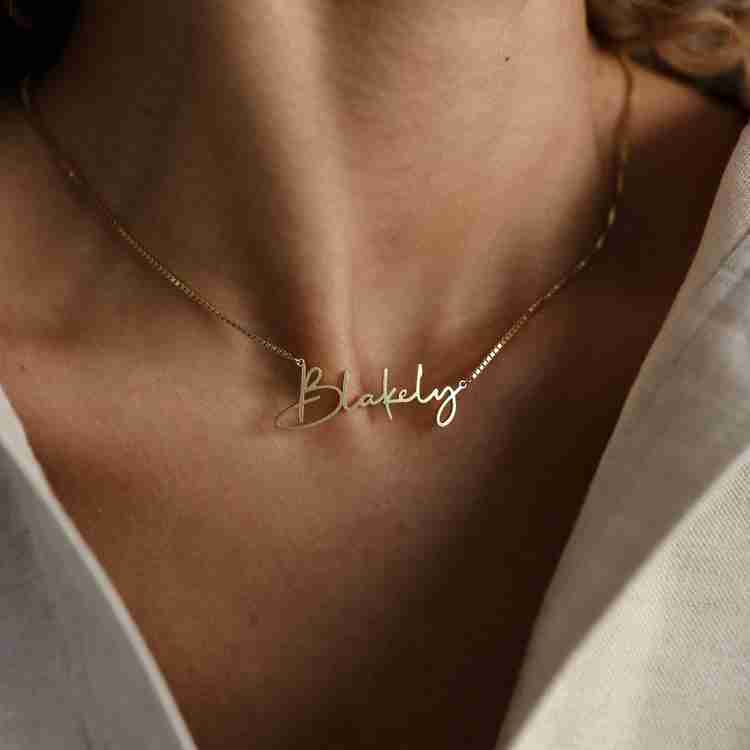 Name necklace custom cheap hot sale