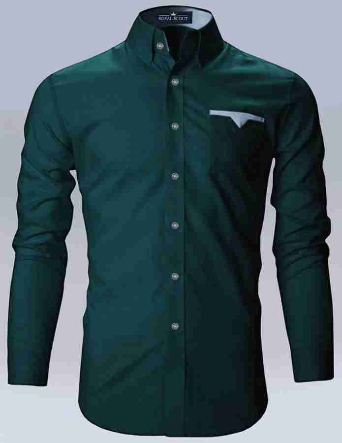Royal green shirt best sale