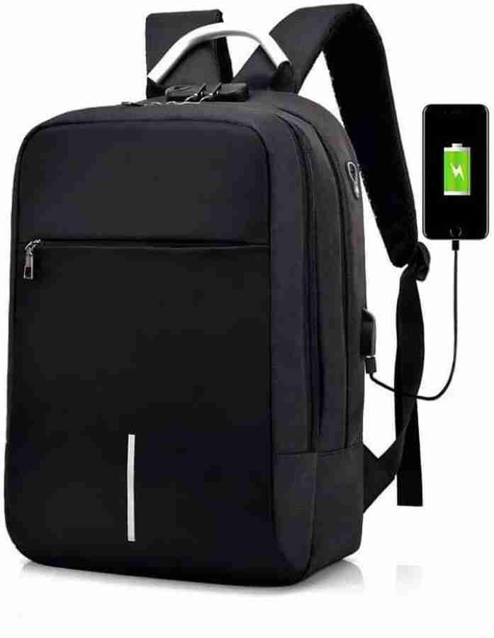 Flipkart True Human Anti Theft Backpack with Combination Lock USB Charging Port Travel Bag Laptop Bag Waterproof Backpack Backpack
