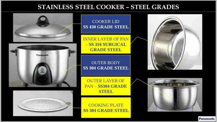 Stainless steel deals rice cooker electric