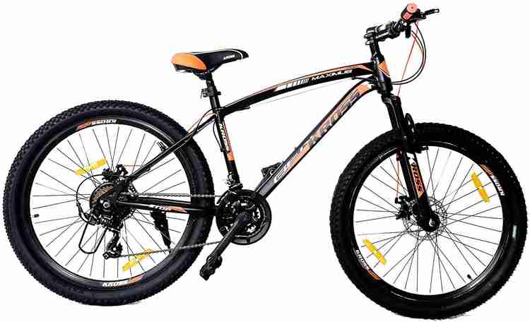 Kross Maximus Pro Front Suspension Dual Disc 26T Cycle 21 Gear Orange Black 26 T Road Cycle Price in India Buy Kross Maximus Pro Front Suspension Dual Disc 26T Cycle 21 Gear