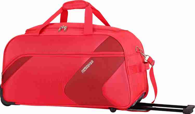 AMERICAN TOURISTER AMT STANFORD WD 65 cm RED Duffel With Wheels Strolley Red Price in India Flipkart