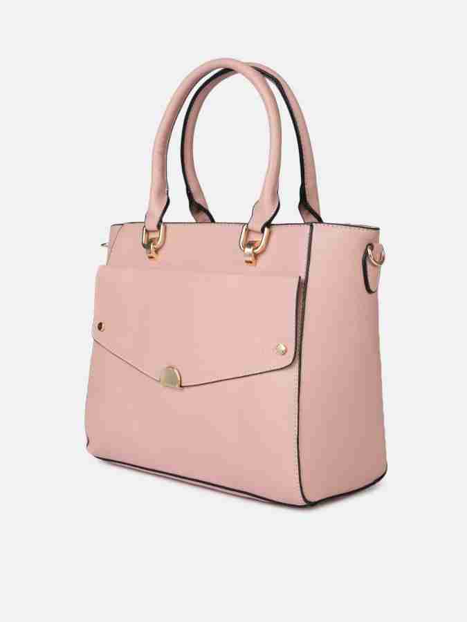 Dressberry pink discount solid shoulder bag