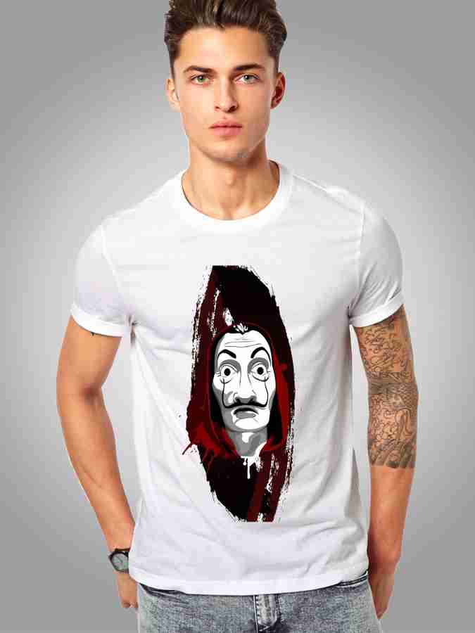 Bella Ciao Printed Men Round Neck White T Shirt Buy Bella Ciao