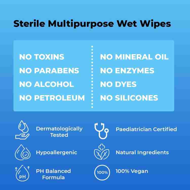 Sterile wet hot sale wipes