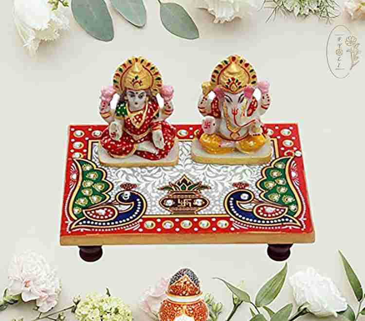 JMS Laxmi Ganesh high quality Marble Chowki