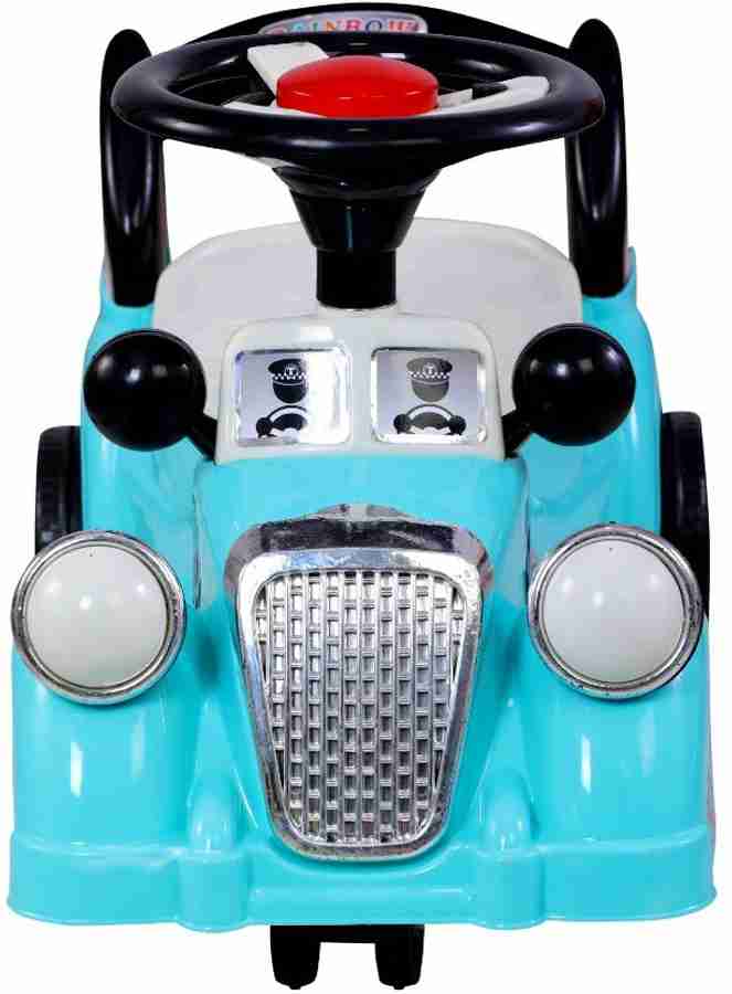 baby tone BABY BOOSTER SWING CAR 03 Rainbow Booster Swing car with Music and Light Kids car for 1 to 4 Years Boys Girls Toys Baby rideons