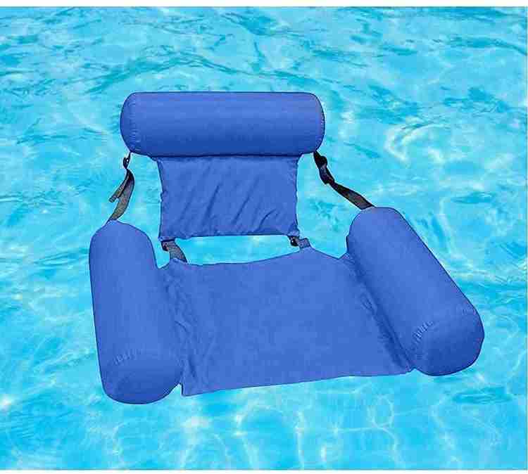 Delavala Swimming Chair Water Chair Swimming Pool Float Chair Inflatable Water Chairs for Adult Lounger Floating Foldable Seats Portable Water Floats Bed for Summer Swimming Pool Party Inflatable Swim...