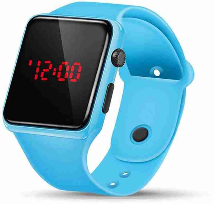 Light blue digital watch store