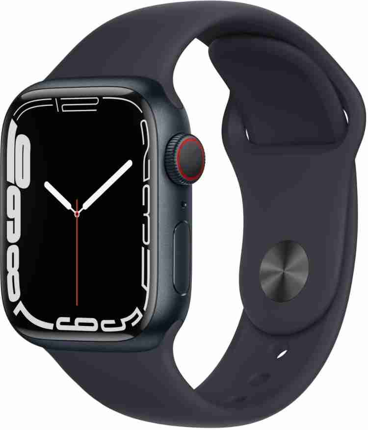 Apple Watch Series7 GPS Cellular 41mm Midnight Aluminium Case Midnight Sport Band Price in India Buy Apple Watch Series7 GPS Cellular 41mm Midnight Aluminium Case Midnight Sport Band online at Flipkar...