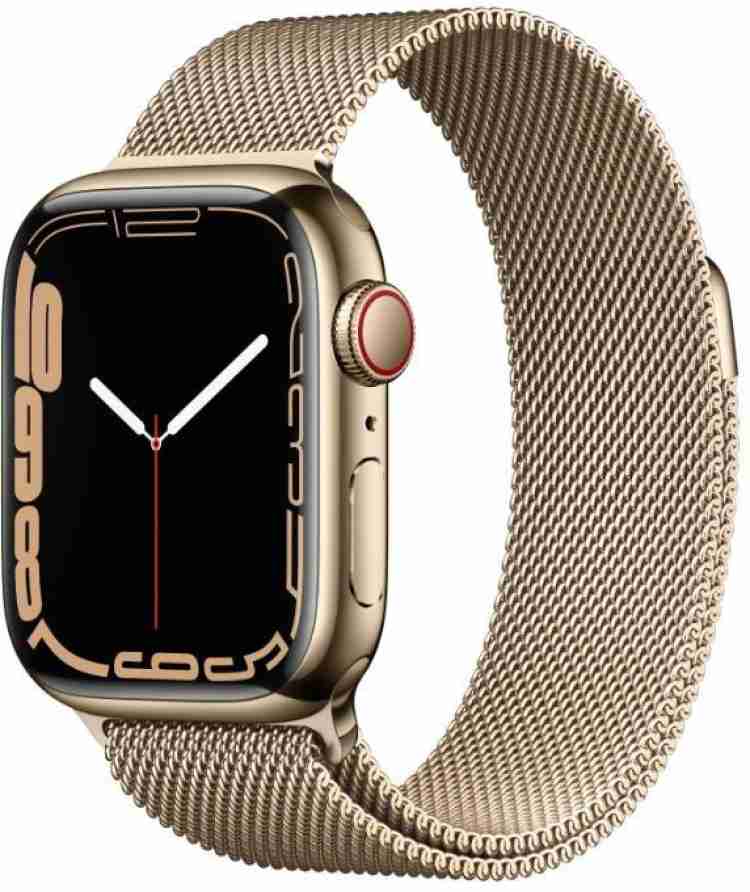 Apple Watch Series7(GPS+Cellular, 41mm)-Gold Stainless Steel 
