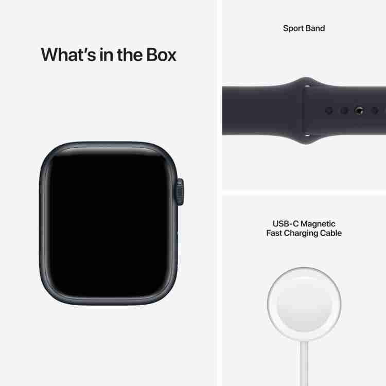 Apple Watch Series7 (GPS, 45mm) - Midnight Aluminium Case with Midnight  Sport Band Price in India - Buy Apple Watch Series7 (GPS, 45mm) - Midnight  Aluminium Case with Midnight Sport Band online