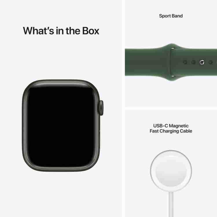 Apple Watch Series7 (GPS+Cellular-45mm)Green Aluminium Case-Clover Sport  Band Price in India - Buy Apple Watch Series7 (GPS+Cellular-45mm)Green  Aluminium Case-Clover Sport Band online at Flipkart.com