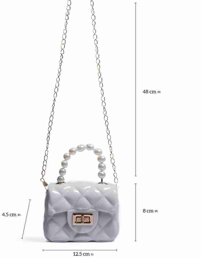 Coloris White Sling Bag White silicon purse White Price in India Flipkart