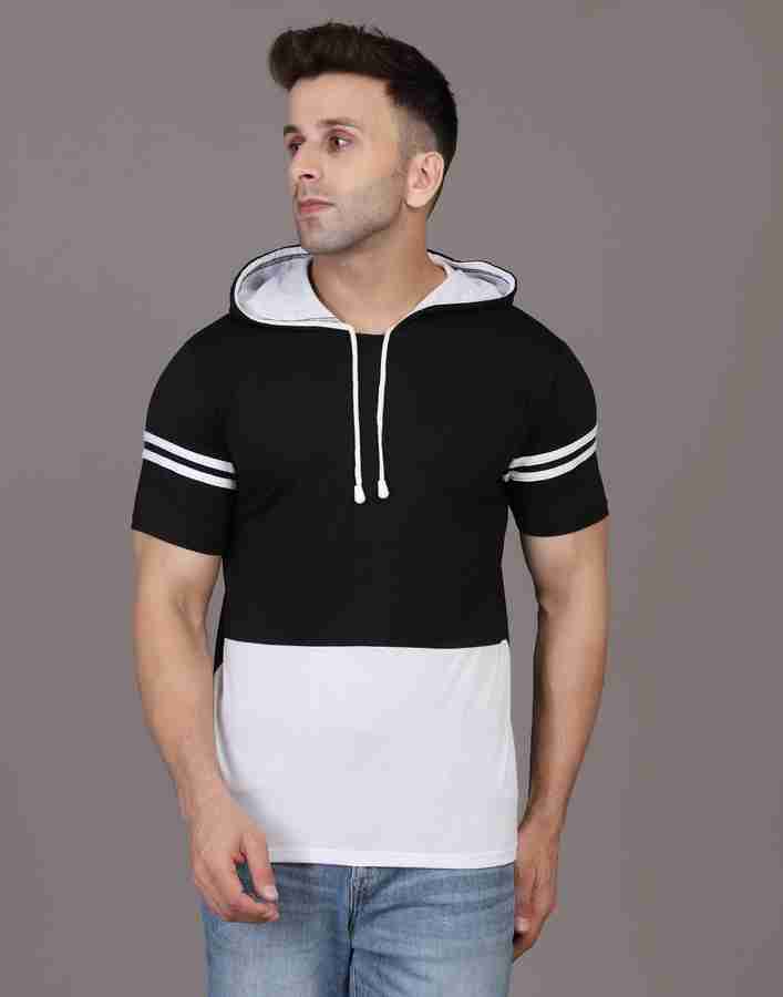 Half sleeve sweatshirt mens top