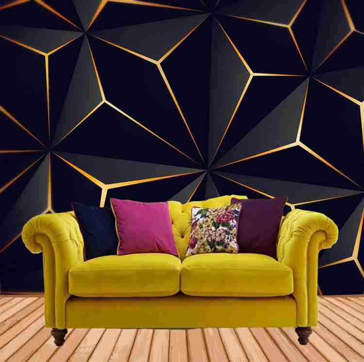 Black deals yellow wallpaper