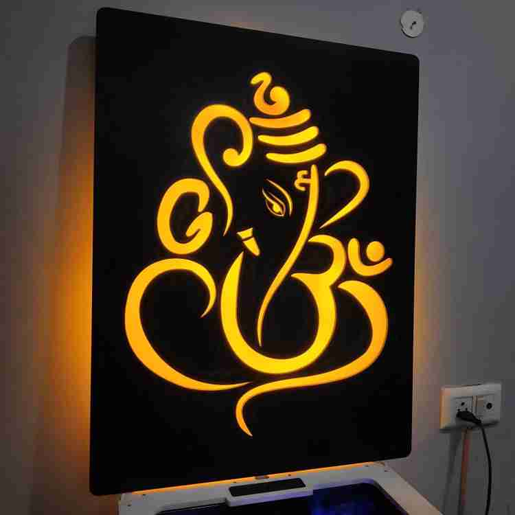 Lord ganesha discount wall light