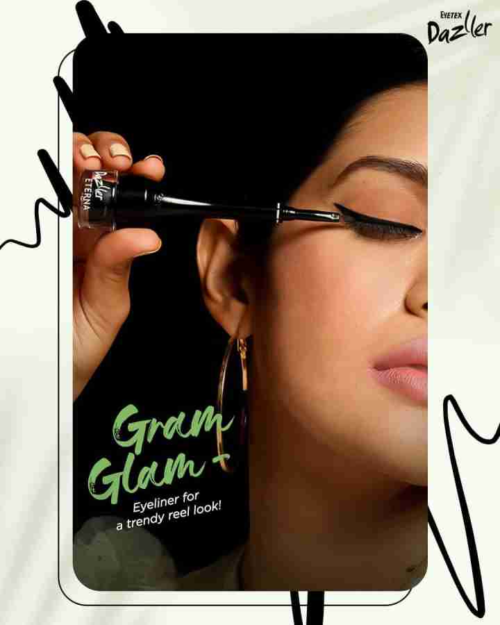Dazller Eterna Eye Sensation Gel Eyeliner 3 g - Price in India, Buy Dazller  Eterna Eye Sensation Gel Eyeliner 3 g Online In India, Reviews, Ratings &  Features
