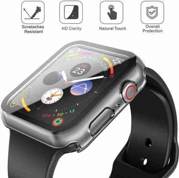 ICREATOR Screen Guard for 44 mm IWatch Series 4 5 6 Other Smart Watch With Built In High Sensitive Tempered Glass and Bumper Protective Cover Transperant ICREATOR Flipkart