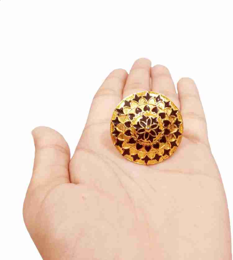balaji gold assamese traditional japi ring Copper Gold Plated Ring