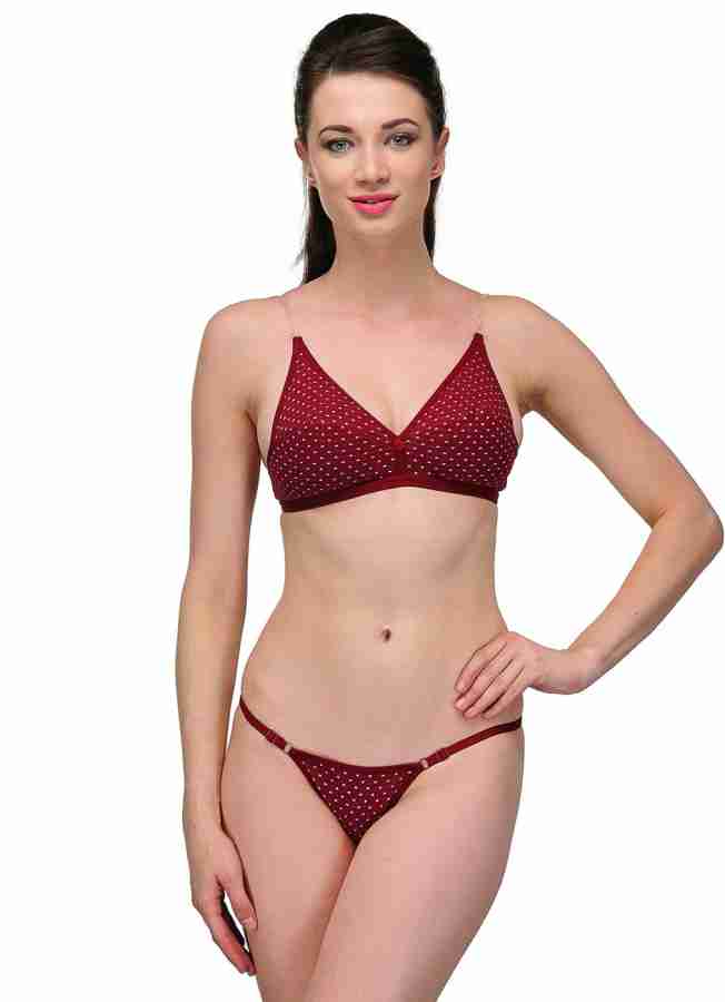 URBAANO Electric Lingerie Set - Buy Maroon URBAANO Electric Lingerie Set  Online at Best Prices in India