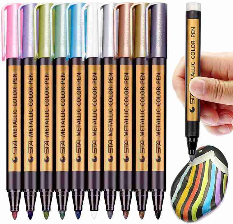 Metallic paint outlet pens