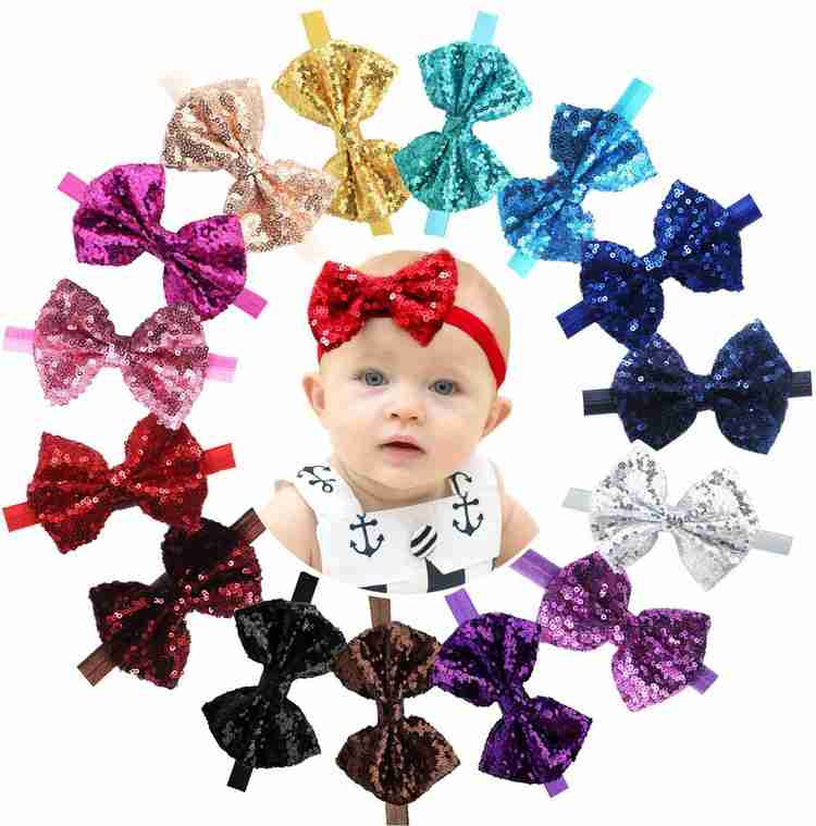 Baby girl ribbon headbands cheap
