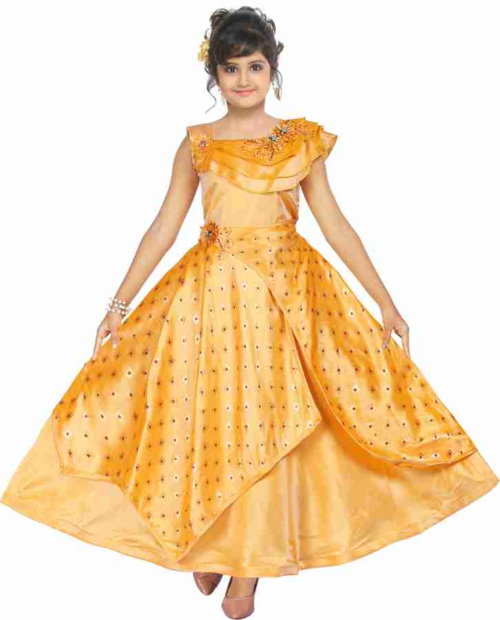 jhuma dresses Girls Maxi Full Length Festive Wedding Dress Price