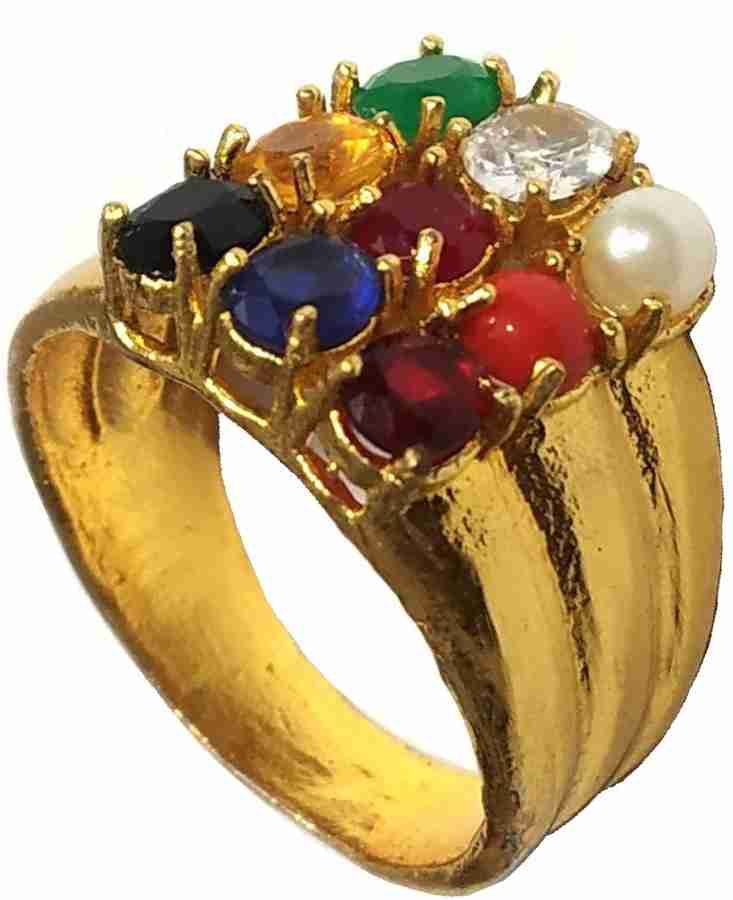Aurra Stores NAVRATNA NAVGRAH RING FOR MEN AND WOMEN FOR HEALTH