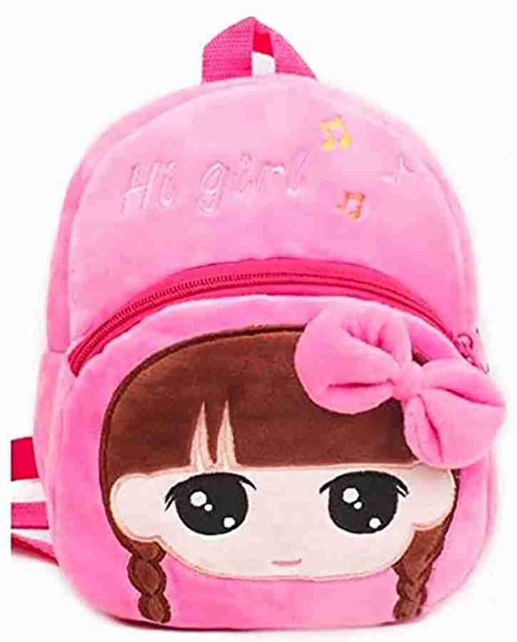 Flipkart Littoze Hi Girl School Bag For Kids Soft Plush Backpack For Small Kids Nursery Bag Kids Gift Age 2 to 6 Years Nursery Play School Plush Bag Backpack Backpack Backpack