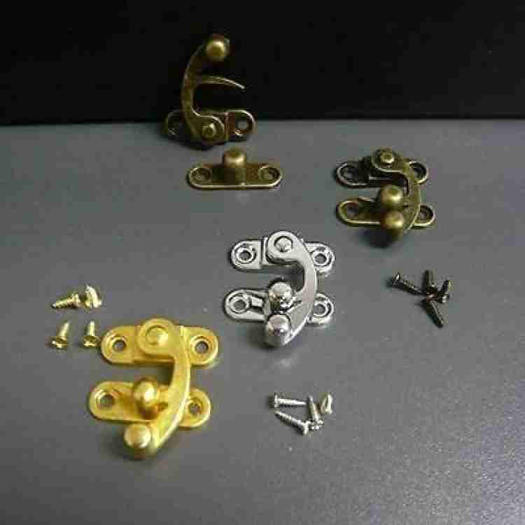Hawk Eye Metal Lock/Buckle/Latch/Hook/Swing Clasp Combo of 30 Pcs with  Screws for Wood Jewellery and Small DIY Works (10 Golden/10 Bronze/10  Silver) Keyed Cam Lock Price in India - Buy Hawk Eye