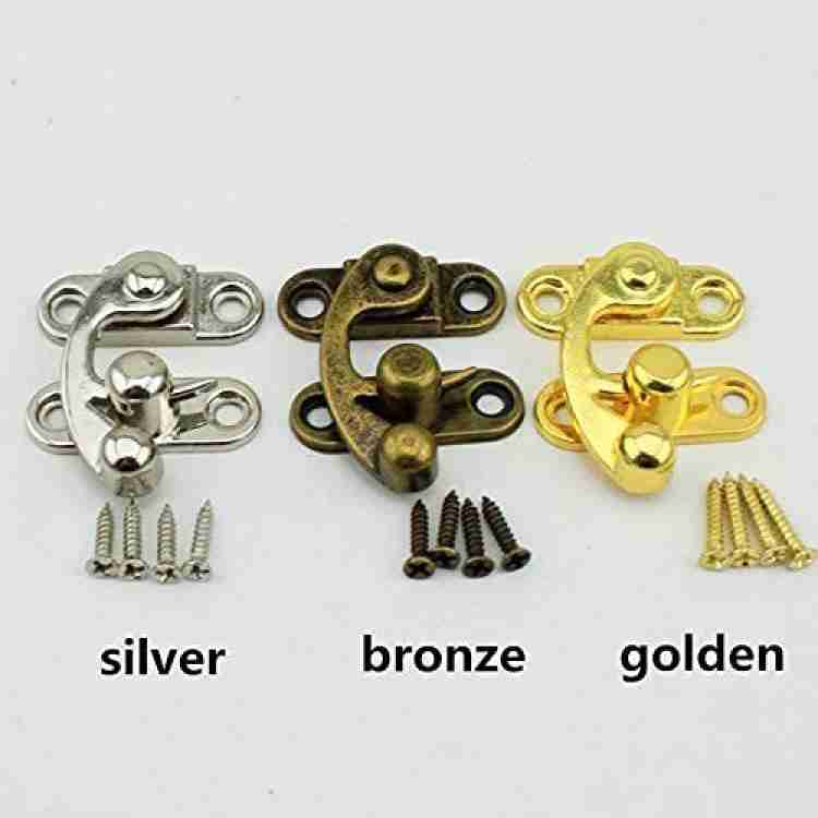 Golden Metal Latch/ Buckle/ Clasp/ Hook/ Lock With Screw (size