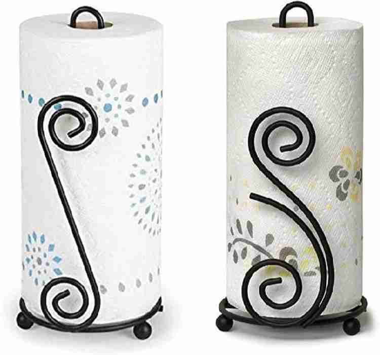 THE FINE ARTS Decor Set of 2 Wrought Iron Tissue Roll Paper Towel Holder for Kitchen and Dining Table Set of 1 Napkin Rings Price in India Buy THE FINE ARTS Decor