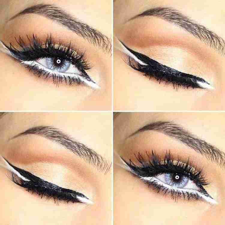 Black and deals white eyeliner