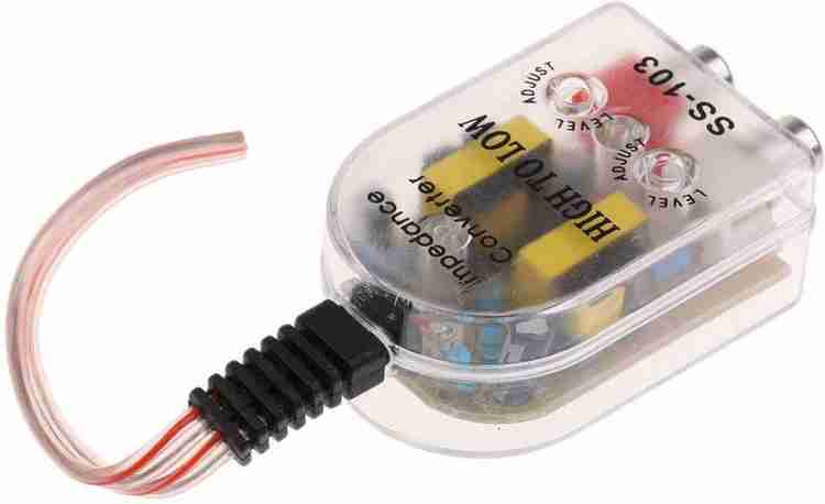 Car audio speaker outlet to rca converter