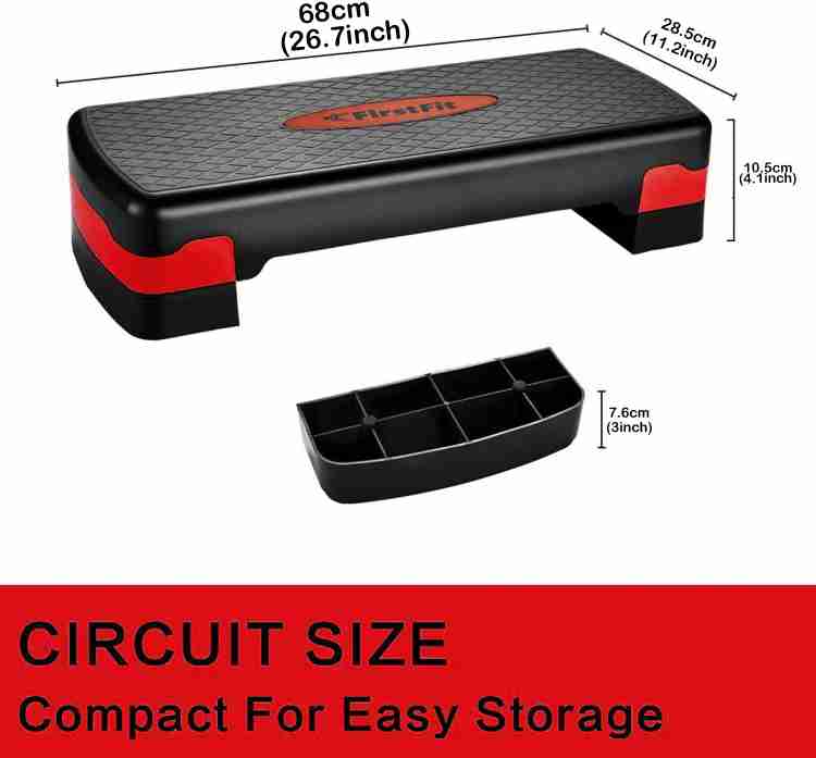 Buy  Basics ABS Aerobic Exercise Step Platform with Height  Adjustment, Black Online at Low Prices in India 