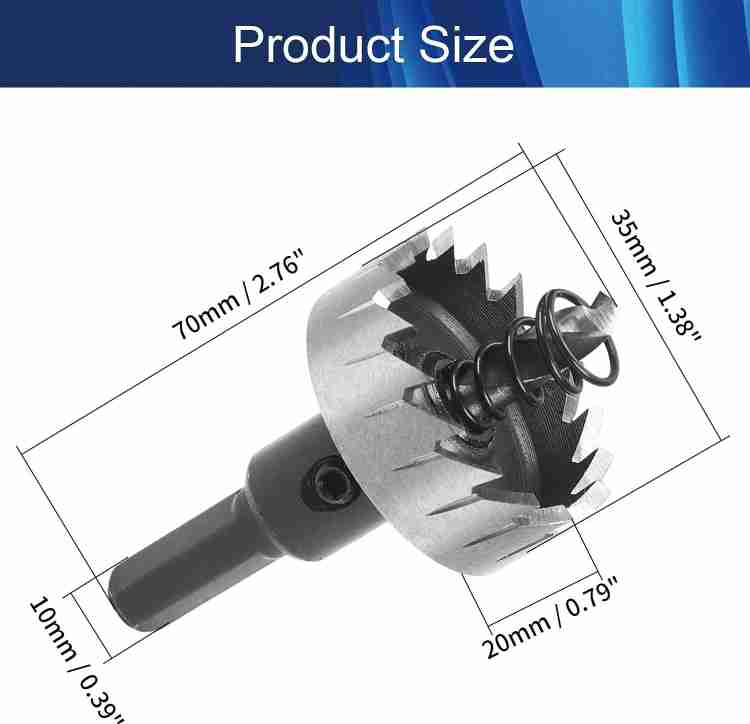 uptodatetools HSS Hole Saw 35mm Black Wood Cutter Opener Drill Bit for Stainless Steel Aluminum Plate Plastic PVC Price in India Buy uptodatetools HSS Hole Saw 35mm Black Wood Cutter Opener