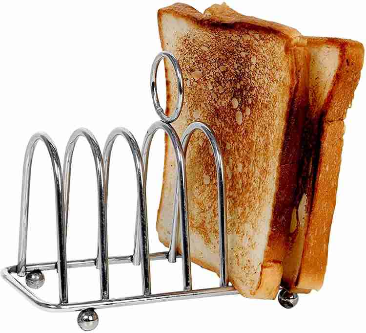 SQUARO ONLINE STORE High Grade Stainless Steel 6 Slice Bread Toast Carrying Rack Holder Use for Serving Food Presentation Home Restaurants Pack Of 1 6 Slice Toast Rack Price in India Buy SQUARO ONLINE
