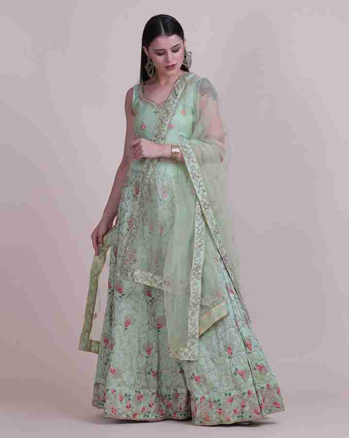 Flipkart lehenga half saree cheap