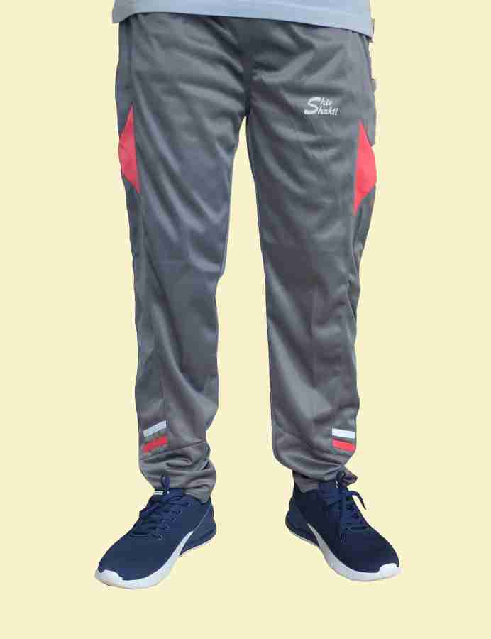 Shiv Shakti Self Design Men Grey Track Pants - Buy Shiv Shakti Self Design  Men Grey Track Pants Online at Best Prices in India