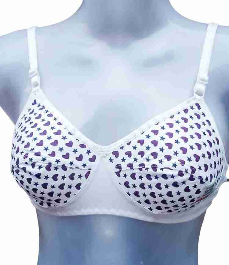 Buy Shilpa Women's Cotton Non Padded Bra Round Stitched with Nylon
