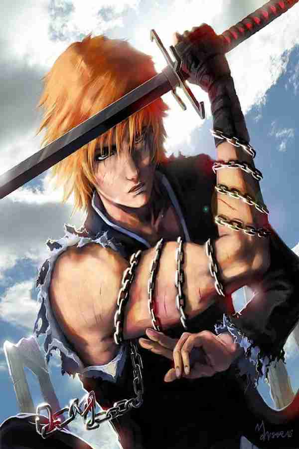 Smoky Design anime bleach kurosaki ichigo redhead Wallpaper Poster