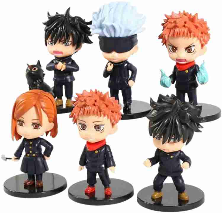 kawaii kart Jujutsu Kaisen Action Figure Chibi Figures Set Of 6
