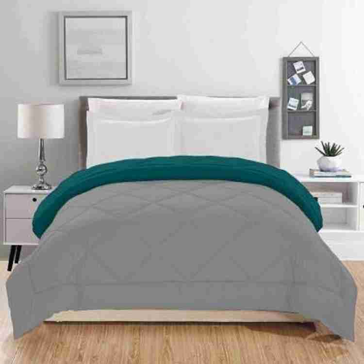 RAASO Microfiber Solid Reversible Soft AC Comforter Double Bed