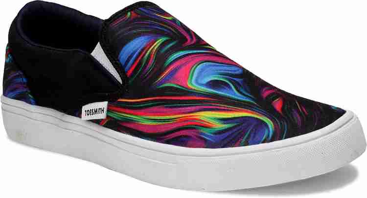 Multicolor slip on sneakers online